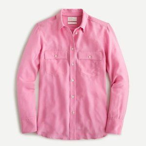 J. Crew Classic Fit Silk Shirt